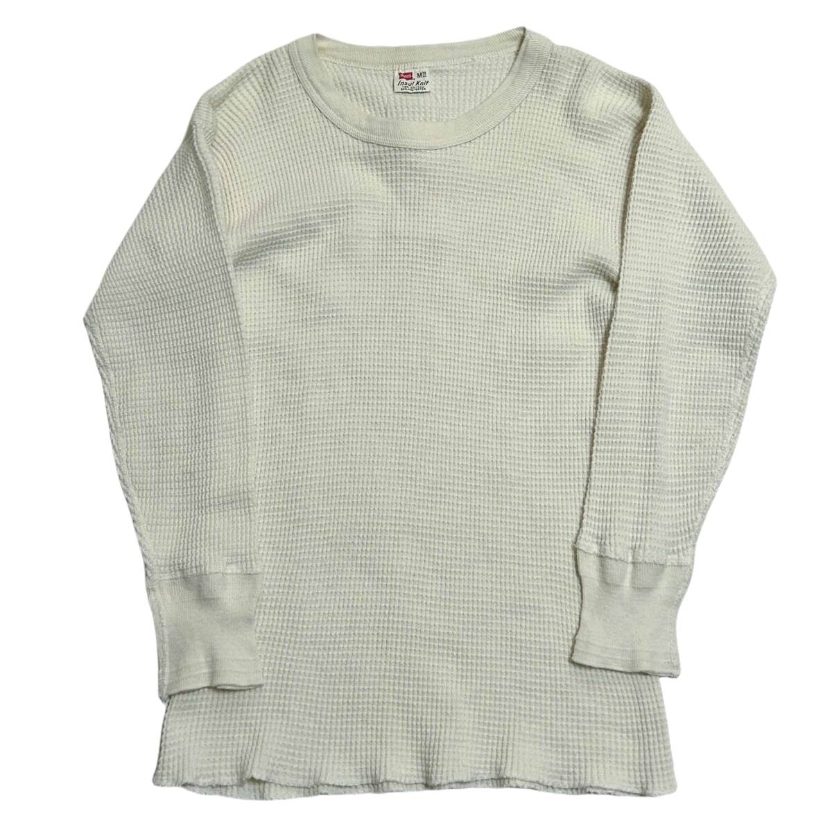 希少 段リブ 【70s ビンテージ HANES ヘインズ サーマル 長袖 M 希少 段リブ 【70s ビンテージ HANES ヘインズ サーマル 長袖 M