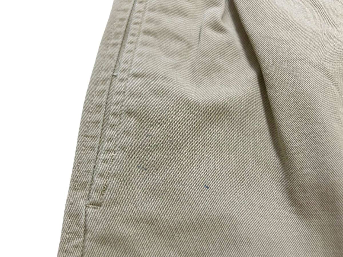  old tag [ Old 90s Polo Ralph Lauren Polo Ralph Lauren in pleat two tuck chinos beige W36] USA RRL Andrew 