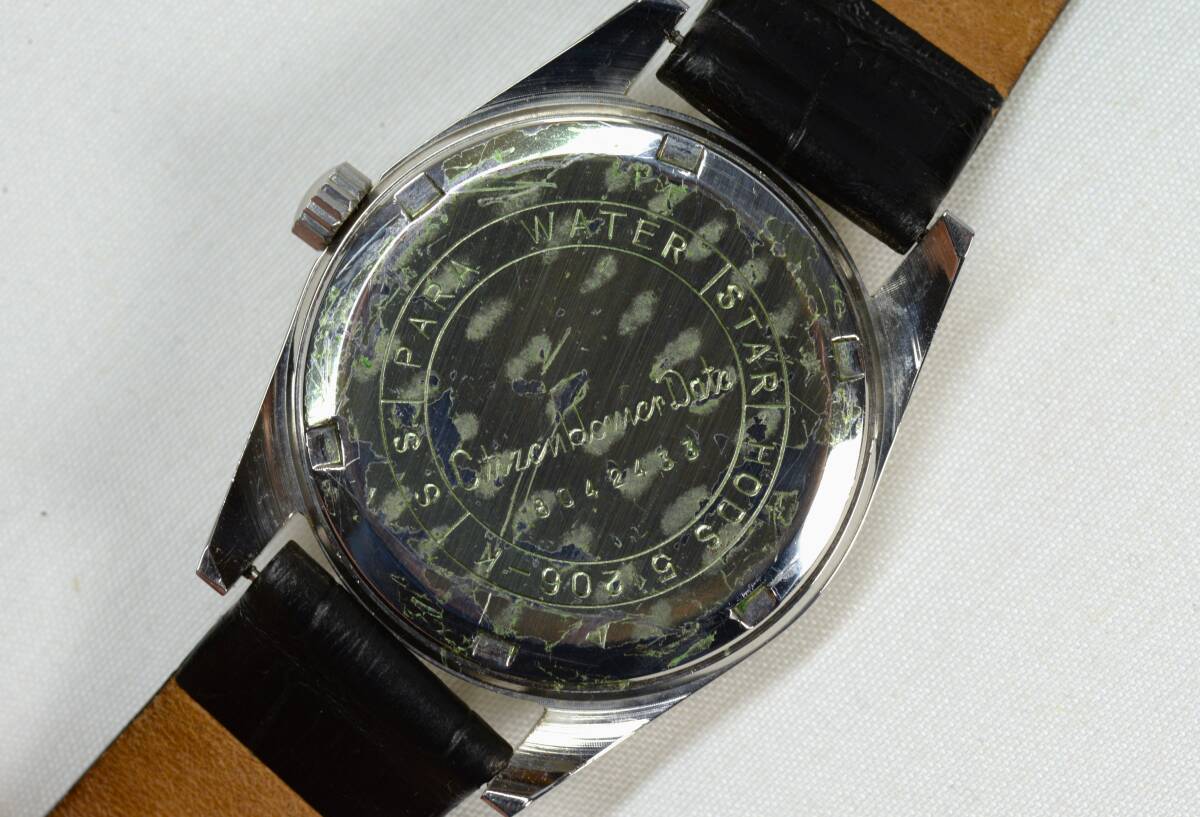 ☆ レアダイアル シチズン Citizen Homer Date 17JEWELS 手巻きメタリックブラウン 幾何学idx クロスライン 51206-K Vintage Citizen！