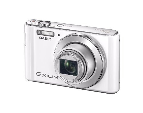 【中古】CASIO デジタルカメラ EXILIM EXZS180WE 1610万画素 光学12倍ズーム 広角24mm ホワイト_画像1