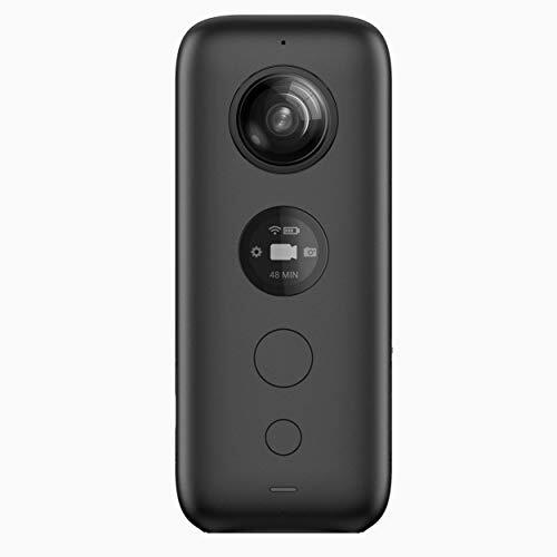 【中古】Insta360 ONE X 5.7K 360度動画 手ブレ補正機能FlowState搭載 360度カメラVブラック 高さ114.56mm x 幅48mm x 奥行き27.60mm(レン_画像1