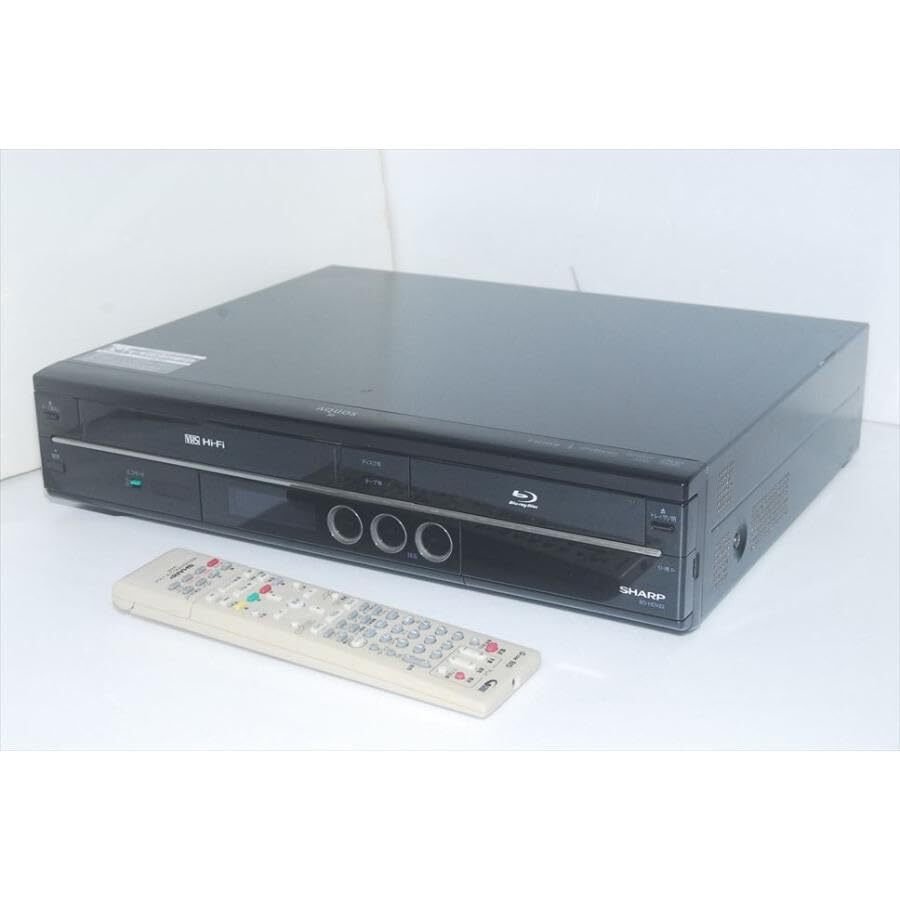 【中古】VHSビデオデッキ vhs dvd 一体型 ブルーレイレコーダー SHARP AQUOS BD-HDV22 250GB 分解整備済_画像1