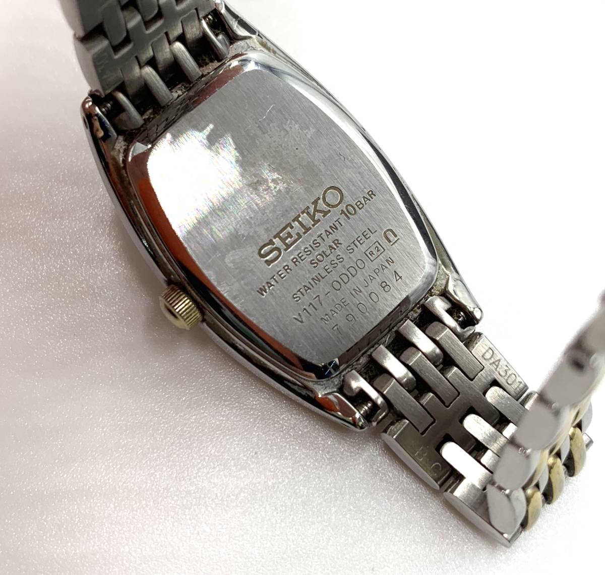 SEIKO Seiko Exceline ракушка циферблат 10 отметка diamond солнечный часы 