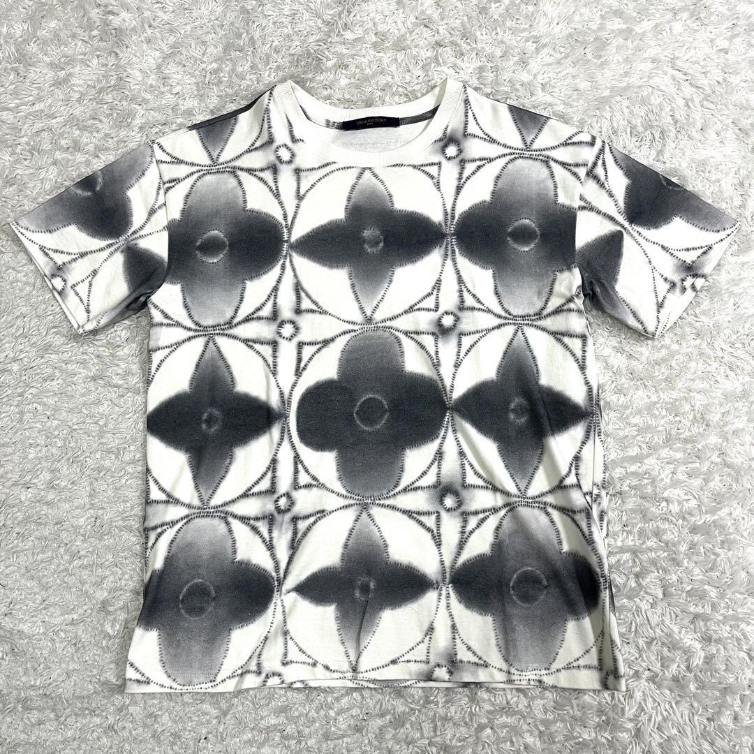 ルイヴィトン【完売品】LOUIS VUITTON/23SS/プリンテッドシボリタイダイ/半袖Tシャツ/RM231/NPL/HOY89W/白/ホワイト_画像1