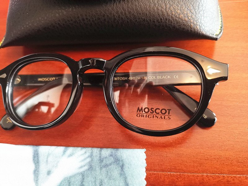 名作モデル☆新品☆ MOSCOT モスコット LEMTOSH レムトッシュ ウェリントン眼鏡 メガネ ・ジョニーデップ愛用モデル・黒_画像6