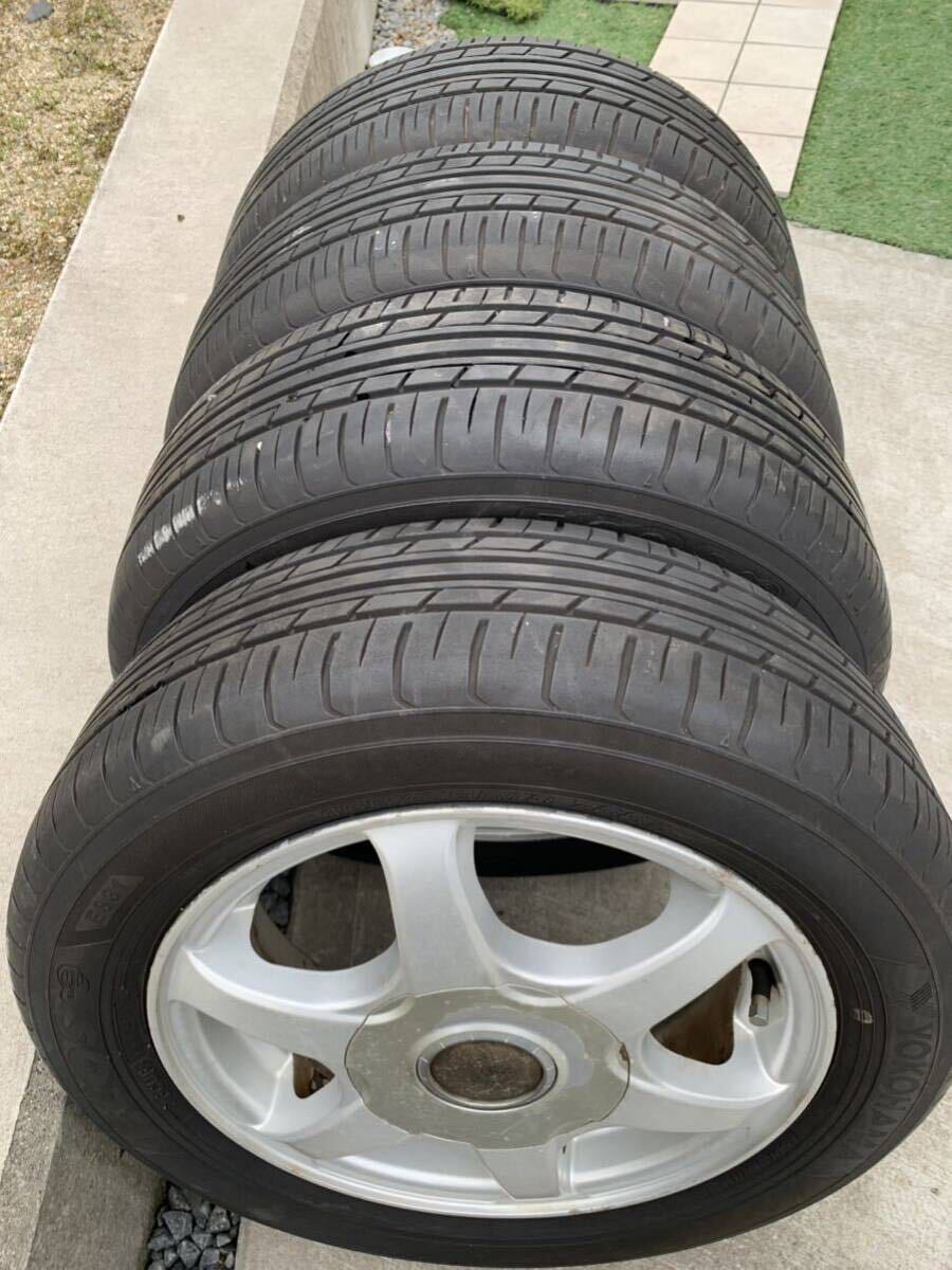 ヨコハマタイヤECOS 155/65R13 社外アルミAbatis13インチ4.5J 中古タイヤホイール4本セット 軽自動車全般 スズキ ワゴンR等_画像4