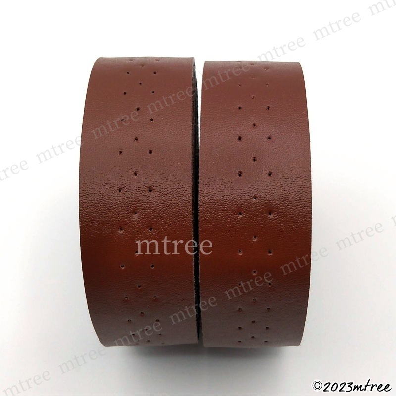  free shipping [ instructions attaching ] leather style Brown bicycle bar tape steering wheel tape tea color pain . not road bike 