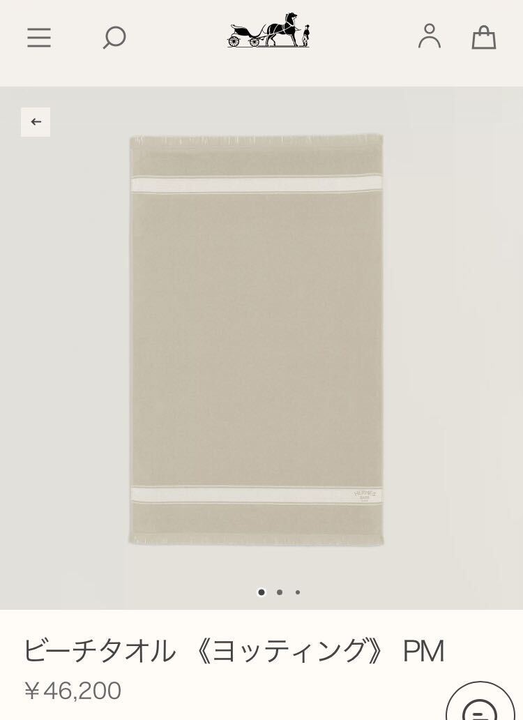 未使用 タグ付 HERMES BAIN ビーチタオル 価格46200円 バス 未使用 タグ付 HERMES BAIN ビーチタオル 価格46200円 バス