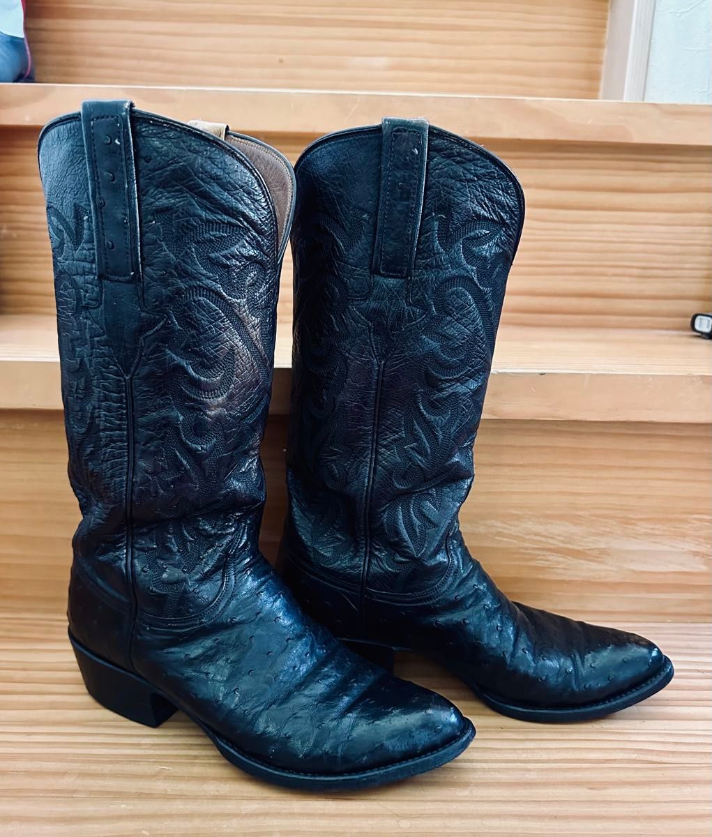 Lucchese western boots ostrich ６1/2 Ladies