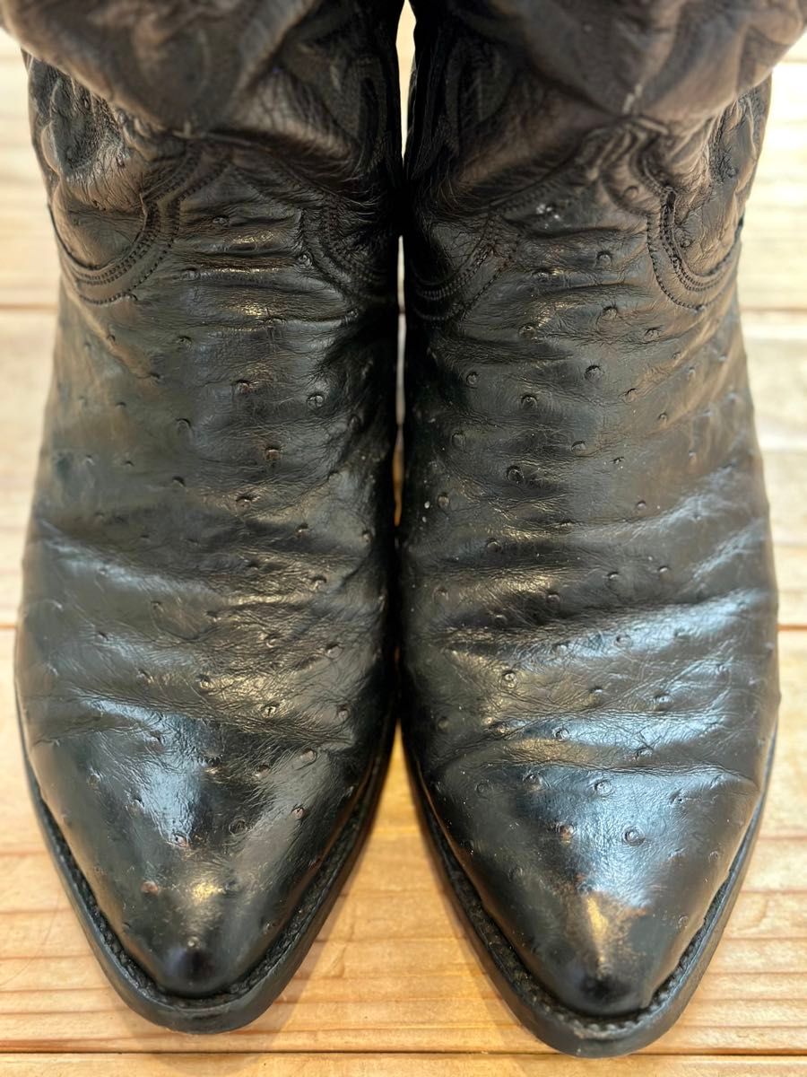 Lucchese western boots ostrich ６1/2 Ladies