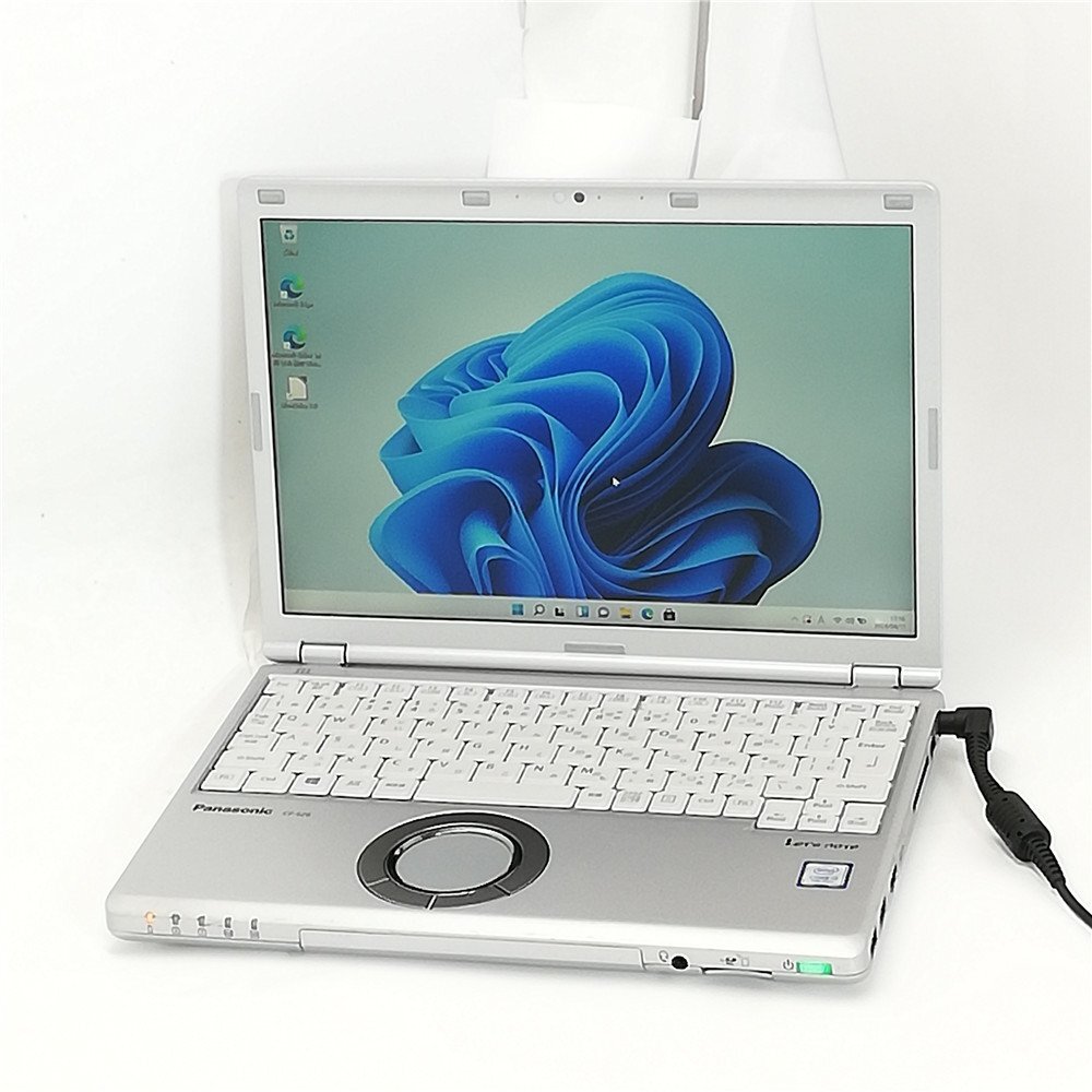 激安 日本製 ノートパソコン 12.1型 Panasonic CF-SZ6ADLVS 中古良品 第7世代 i3 8GB 高速SSD 無線 Bluetooth webカメラ Windows11 Office_画像2