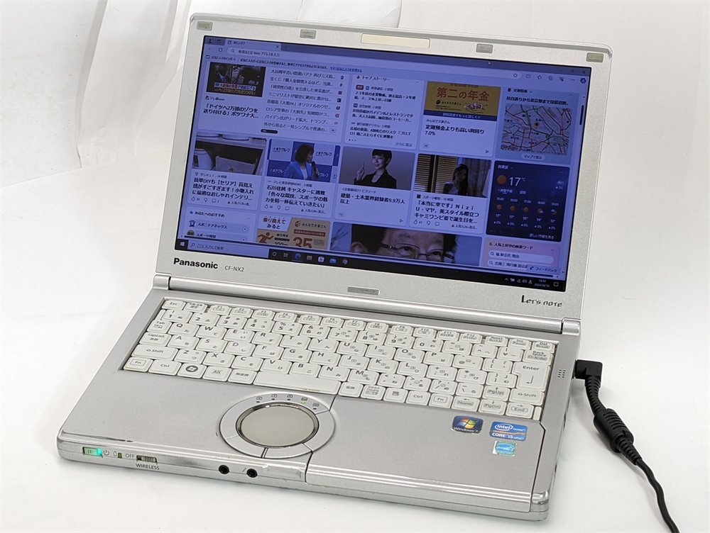1円～ 中古良品 ノートパソコン 12.1型 Panasonic CF-NX2JWGYS 第3世代Core i5 4GB 無線 Wi-Fi Windows10 Office 即使用可 保証付きの画像1