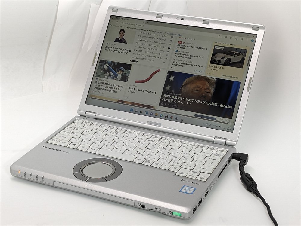 1円～ 高速SSD 中古良品 ノートパソコン Windows11 Office Panasonic CF-SZ6RFYVS 第7世代Core i5 無線 Bluetooth カメラ 保証付 即使用可