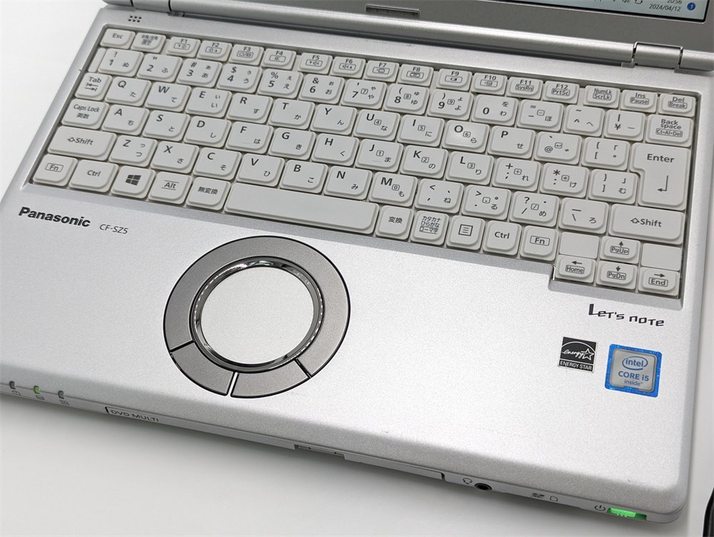 1円～ 中古良品 ノートパソコン 12.1型 Panasonic CF-SZ5HDCKS 第6世代Core i5 大容量HDD Wi-Fi Bluetooth カメラ Windows11 Office DVDRW_画像3
