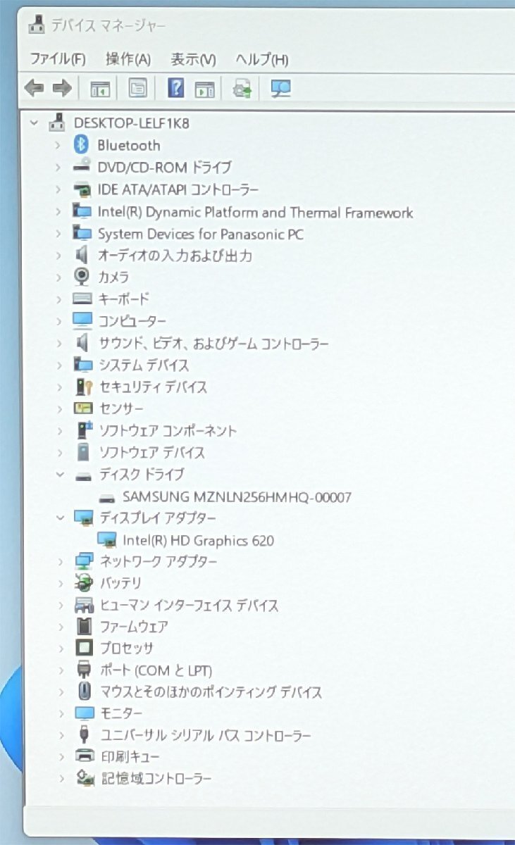 30台限定 高速SSD 中古ノートパソコン Panasonic CF-SZ6RDQVS 第7世代Core i5 8GB DVDRW 無線 Bluetooth カメラ Windows11 Office 保証付き_画像4