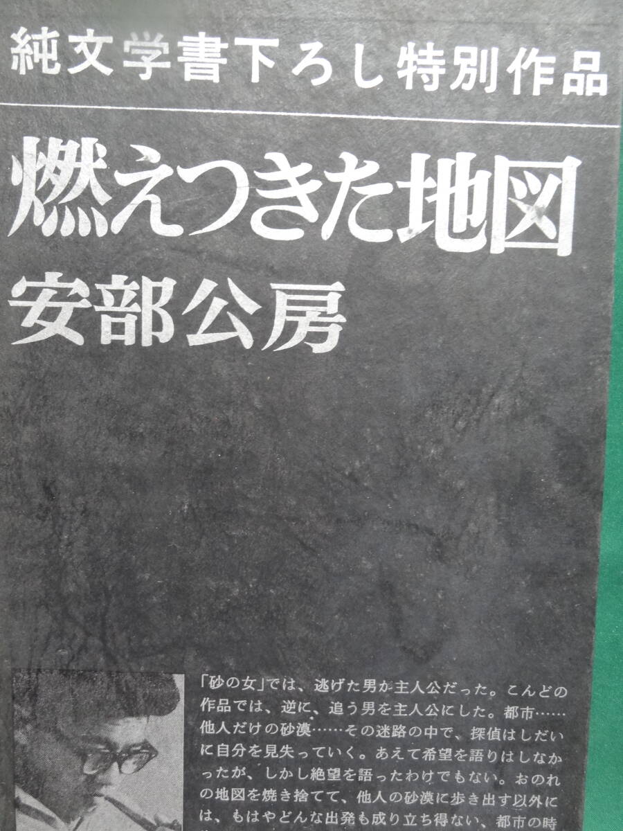  гореть есть . карта < художественная литература документ внизу .. специальный произведение > Abe Kobo Showa 42 год Shinchosha первая версия отдельный выпуск документ . час оценка есть 