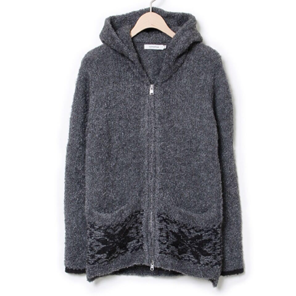 nonnative ノンネイティブ モヘアニットフルジップパーカ GRAY 3