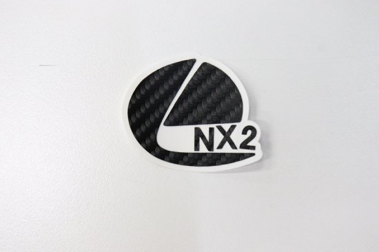 レクサスNX２０系　ステアリングエンブレムインナーカーボンシート　AQUASTYLE　N_画像3