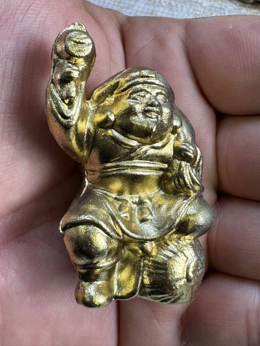 七福神　置物 仏像 仏教美術 阿形 金属製　材質不明　現状中古品_画像3