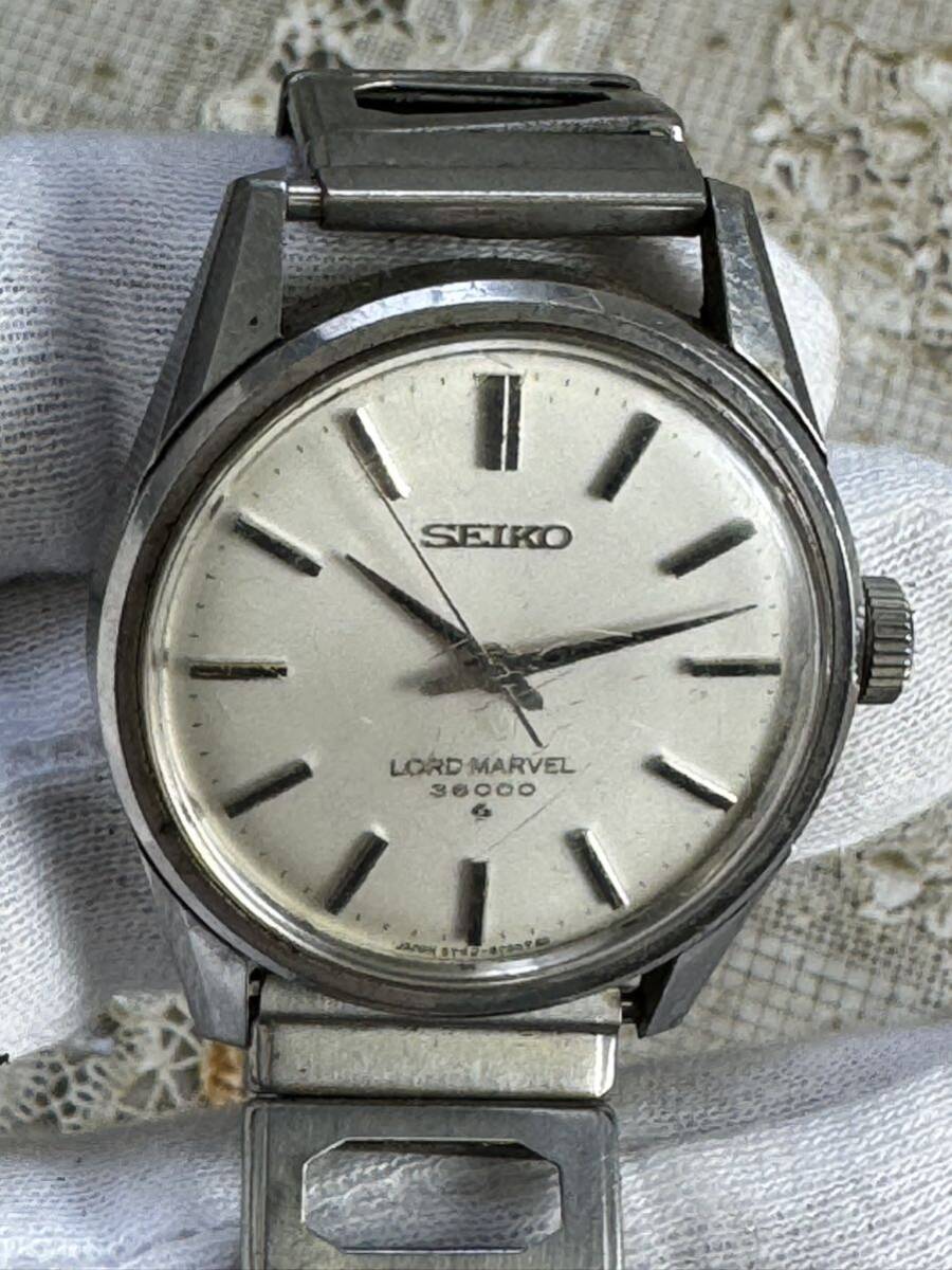 SEIKO LORD MARVEL 36000 5740-8000 現状稼働品 手巻き ロードマーベル 23石 中古 の画像6