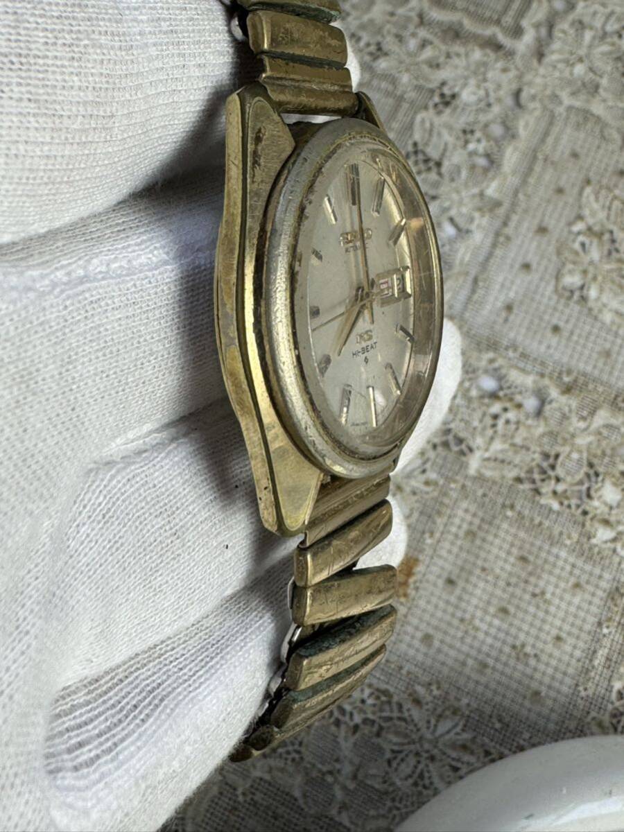 SEIKO KS 自動巻き デイデイト キングセイコー 5626-7000 現状不動品 HI-BEAT 腕時計 中古の画像5