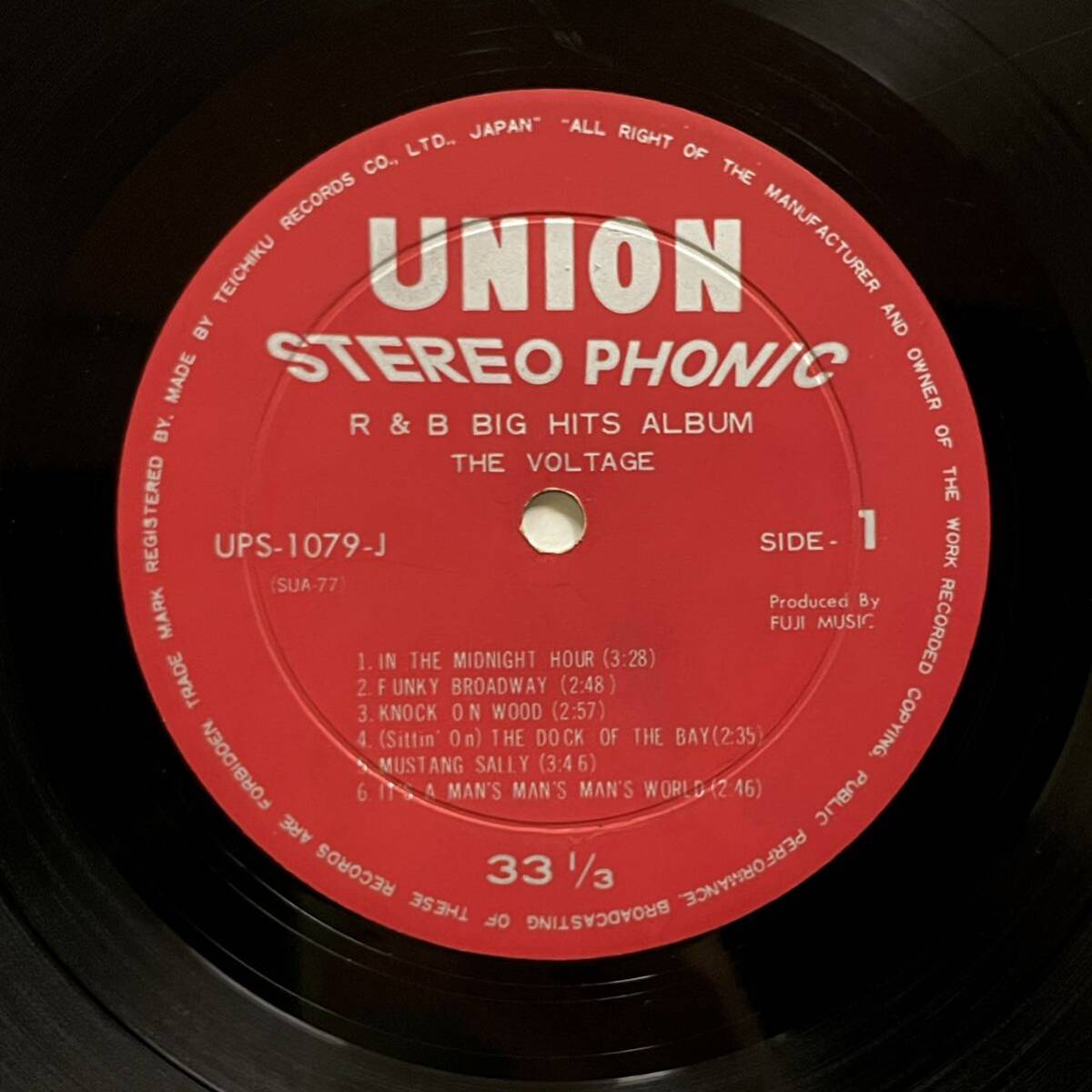 ☆LP☆オリジナル盤☆希少☆ザ・ボルテージ R&Bビッグ・ヒット UNION UPS-1079-J THE VOLTAGE ボルテイジ カルトGS 和モノ レコードの画像3