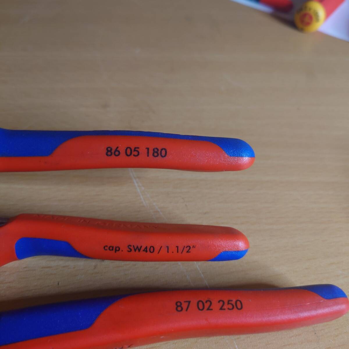 [中古美品] クニペックス KNIPEX プライヤーレンチ 180 コブラ 280 セット 7000円スタートの画像5