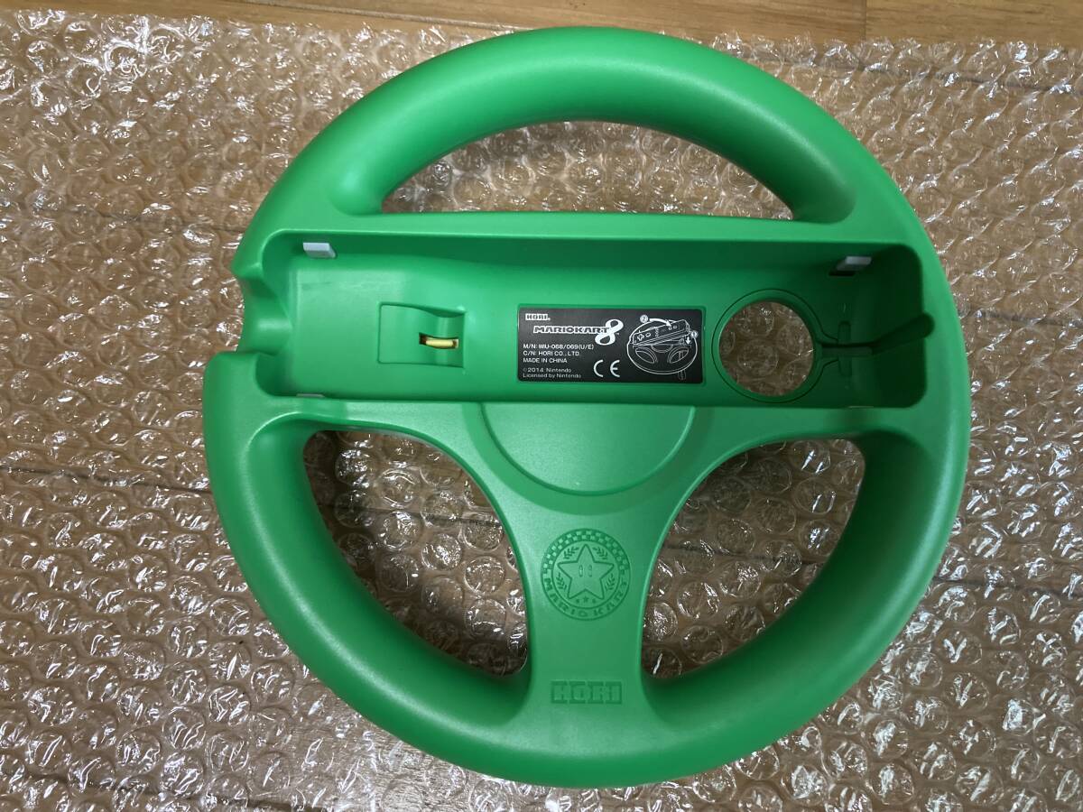 HORI Wii U Mario Cart 8 steering wheel for Wii remote control Louis -ji green 