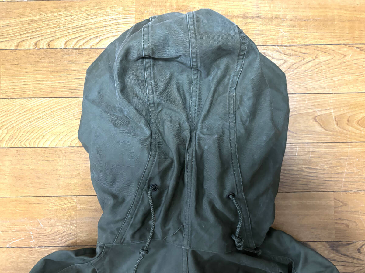 【ジャンク】1940s Vintage U.S.ARMY M-48 Field Parka サイズS モッズパーカ モッズコート 米軍実物の画像5