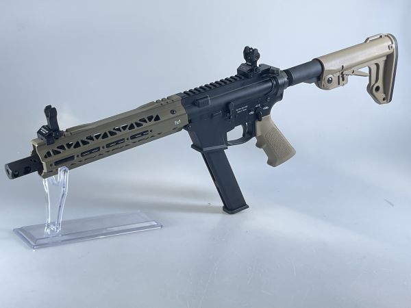 【裏SSS】KingArms製 TWS 9mm ガスブローバック SMG 10インチ DE グロックマガジン使用可能 日本仕様 9㎜AR☆検M16 M4A1 G17 G18の画像3