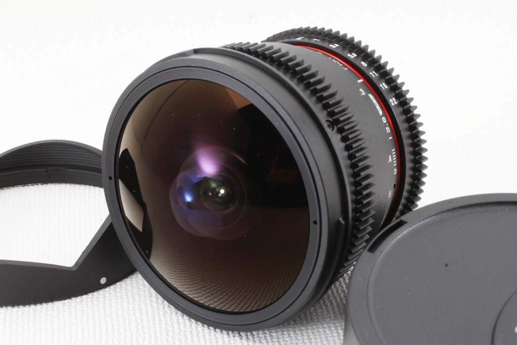 未使用品◆SAMYANG サムヤン VDSLR 8mm T3.8 Fish-eye CS II Nikon ニコン◆動画用単焦点魚眼レンズ/元箱,A842の画像2