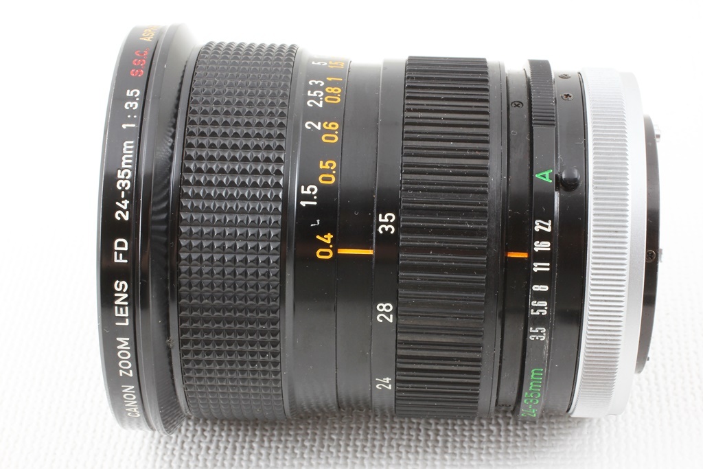 極上品◆Canon キヤノン FD 24-35mm F3.5 S.S.C. アスフェリカル◆広角ズームレンズ/A892の画像4