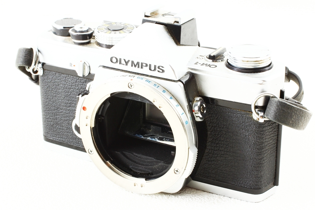 格安品◆OLYMPUS オリンパス OM-1 OM F.ZUIKO 50mm F1.8◆一眼レフフィルムカメラ/A1251_外観、格安品コンディション！