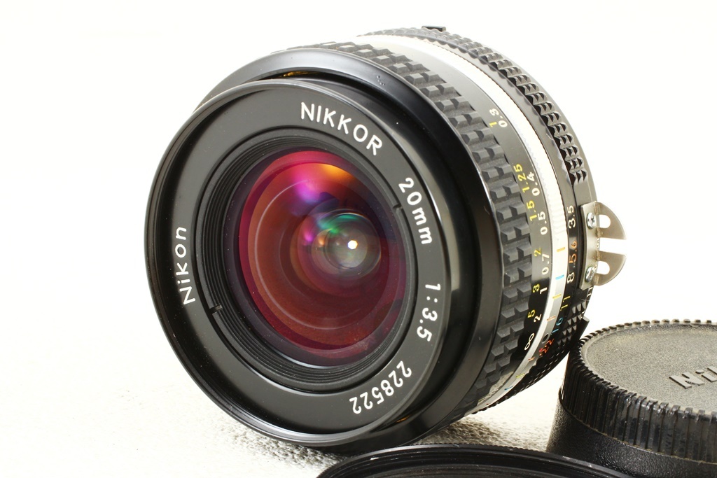 外観美品◆NIKON ニコン Ai-s NIKKOR 20mm F3.5◆超広角レンズ/A4069_外観、美品コンディション！