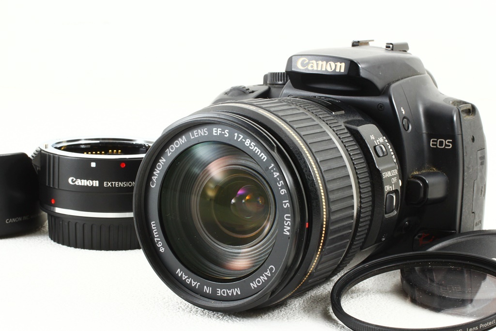 ジャンク品◆Canon キヤノン EOS Kiss Digital X EF-S 17-85 EF25Ⅱ◆デジタル一眼レフ/A4210_外観、ジャンク品コンディション！