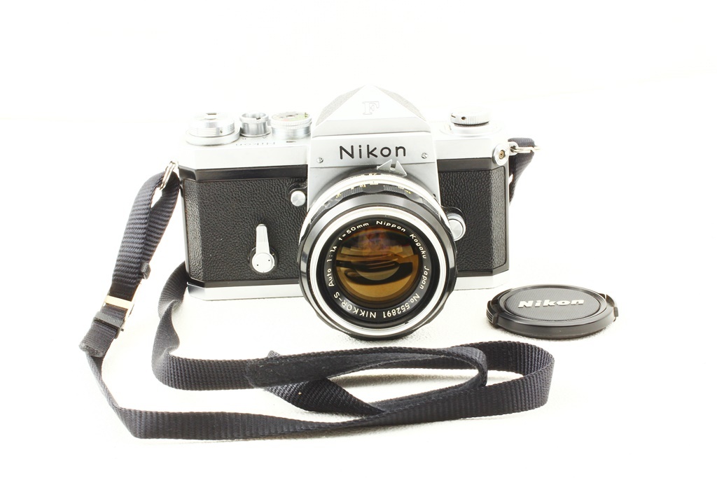 外観極上品◆Nikon ニコン F アイレベル NIKKOR-S Auto 50/1.4◆一眼レフフィルムカメラ/A4352の画像3