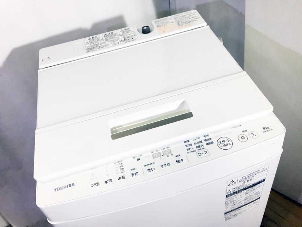 ★送料無料★極上超美品 中古★東芝 8kg 浸透ザブーン洗浄で頑固な汚れもすっきり！自動おそうじモード搭載 洗濯機【AW-8D6】D7R8の画像3