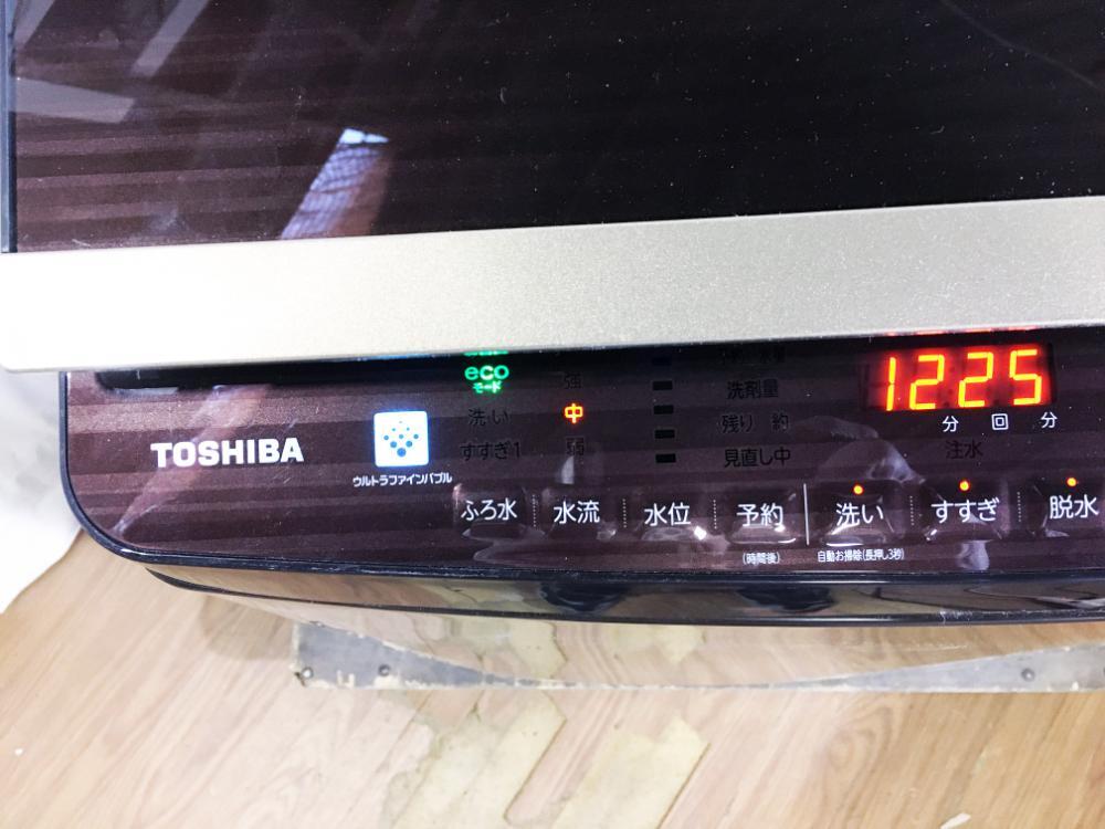 ★地域限定送料無料★2019年製★極上超美品 中古★東芝 10kg「ウルトラファインバブル洗浄W」ガラストップ 洗濯乾燥機【AW-10SV7】DAK4の画像6