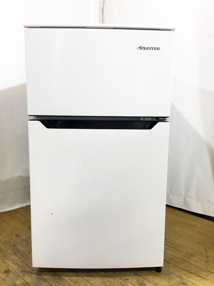 ◆送料無料★2020年製★ 中古★Hisense☆93L☆2ドア冷凍冷蔵庫☆右開き☆強化ガラス製棚☆オートクローズ冷蔵室ドア【◆HR-B95A】◆AN5