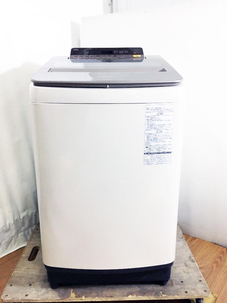 ★地域限定送料無料★極上超美品 中古★Panasonic 10kg 節水＆時短!泡洗浄W 見やすい操作パネル 洗濯機【NA-FA100H5-N】DAWYの画像7