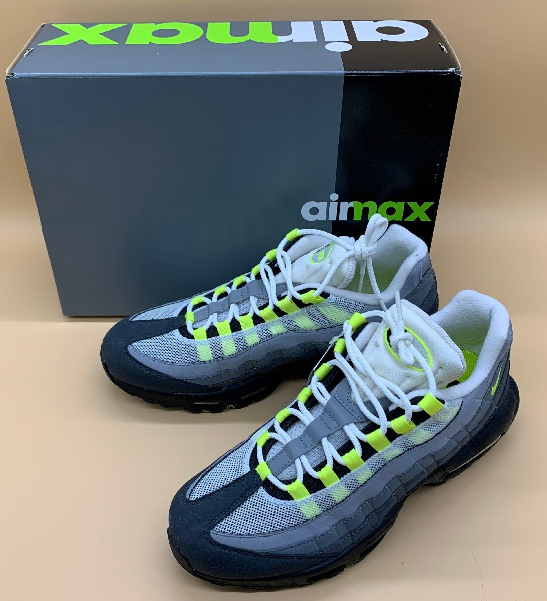 ☆未使用品☆ NIKE ナイキ AIR MAX 95 OG 2020 CT1689 001 サイズ：28cm イエローグラデーション スニーカー[75-0425-O2]の画像1