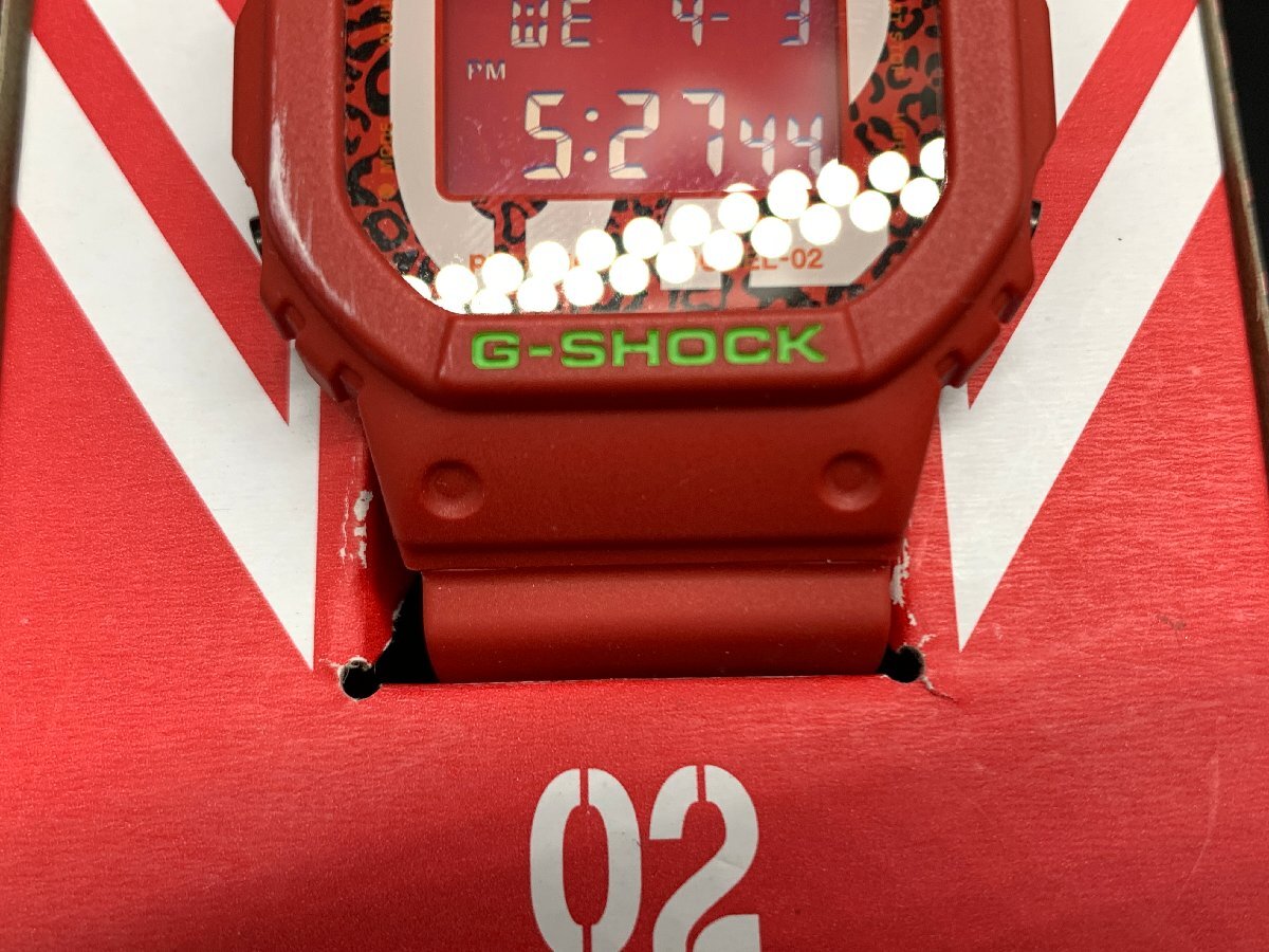 CASIO カシオ G-SHOCK Gショック エヴァンゲリオンコラボモデル DW-5600VT RADIO EVA 2号機モデル 腕時計 ☆良品☆[771-0403-O6]の画像5