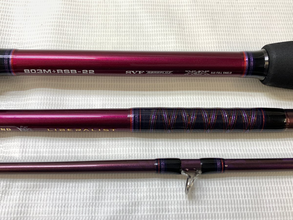 DAIWA/ダイワ HEARTLAND LIBERALIST 803M+RSB-22 ハートランド リベラリスト 3ピース ベイトロッド 釣り 釣具 ☆良品☆[61-0401-2E16]の画像4