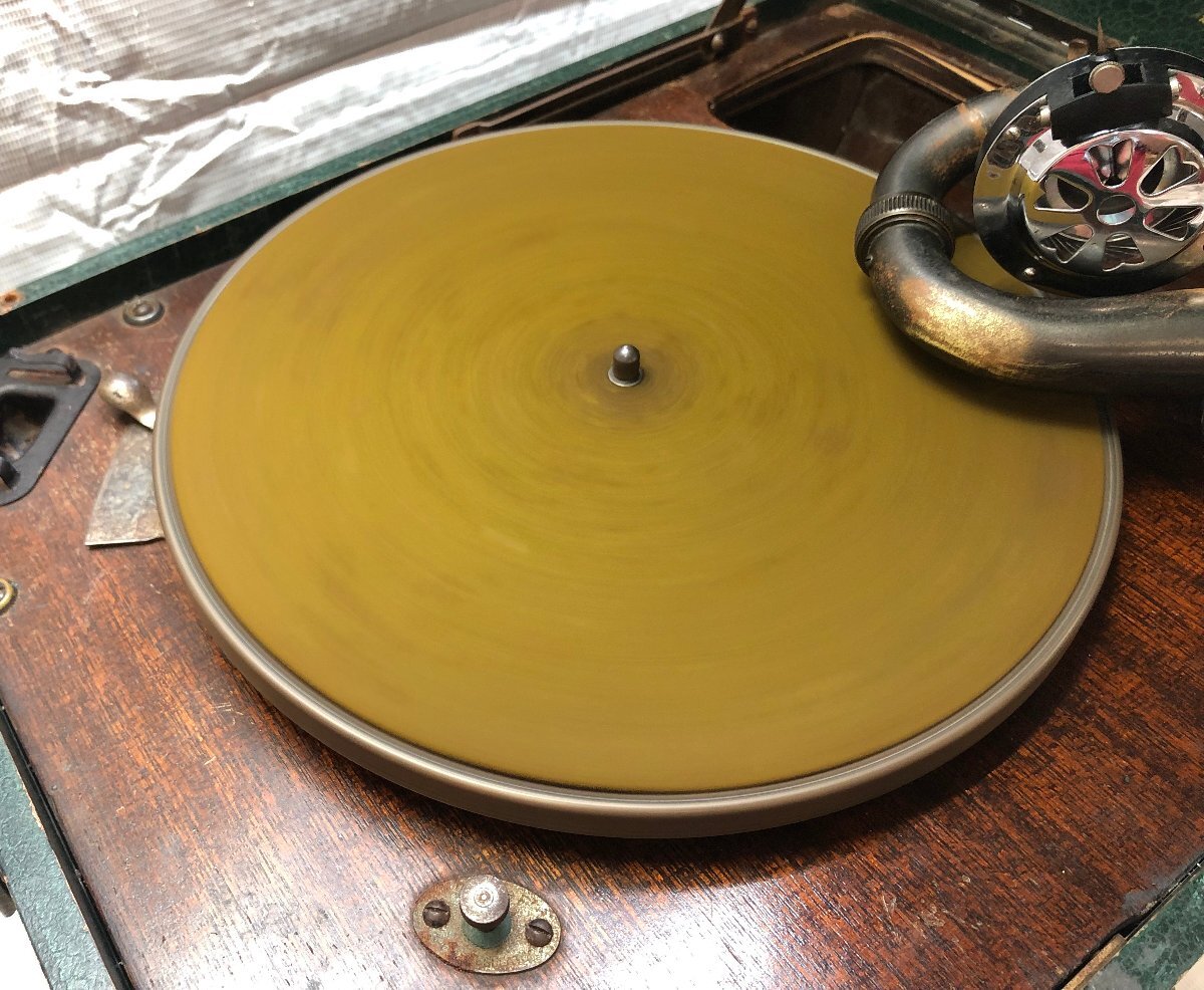 1 jpy ~ Victor Victor gramophone body * condition un- .* operation not yet verification * [ Junk * present condition goods ][55-0429-N1]