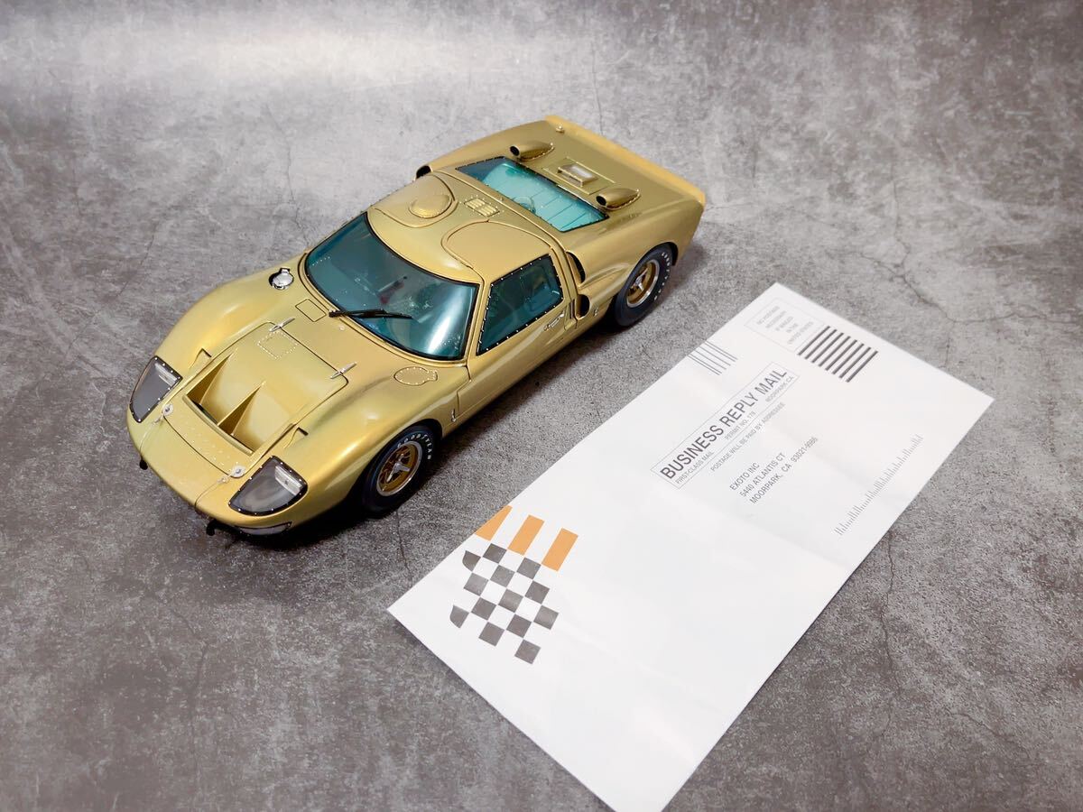 エグゾト 1/18 フォード GT40 Mk II Standox Suzuka Sun 1966 Exoto Ford 鈴鹿 実車用塗料材(EXCLUSIVE LINE)使用　偏光カラー　京商 _画像2