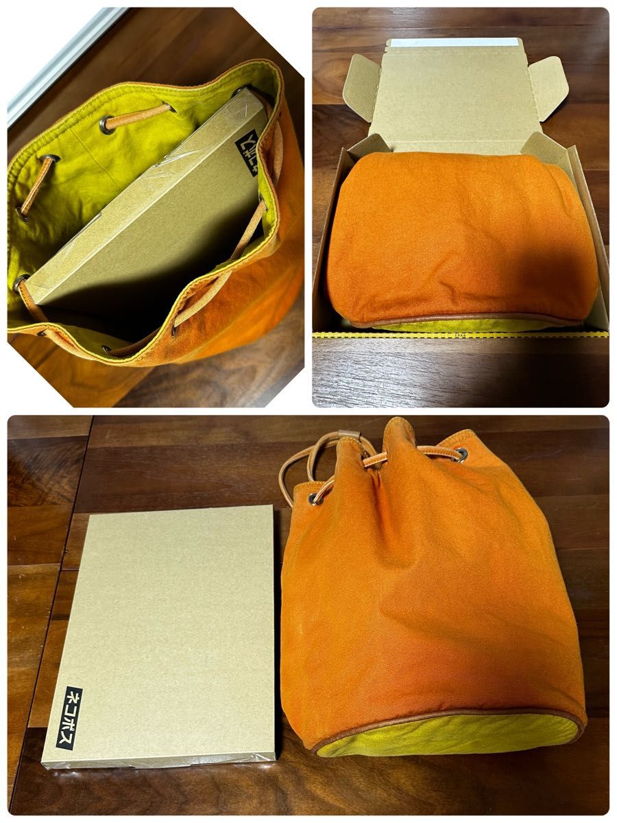 HERMES エルメス　ポロション　ミミル　マテロット　GM オレンジ ショルダーバッグ リュック　巾着型 送料込み