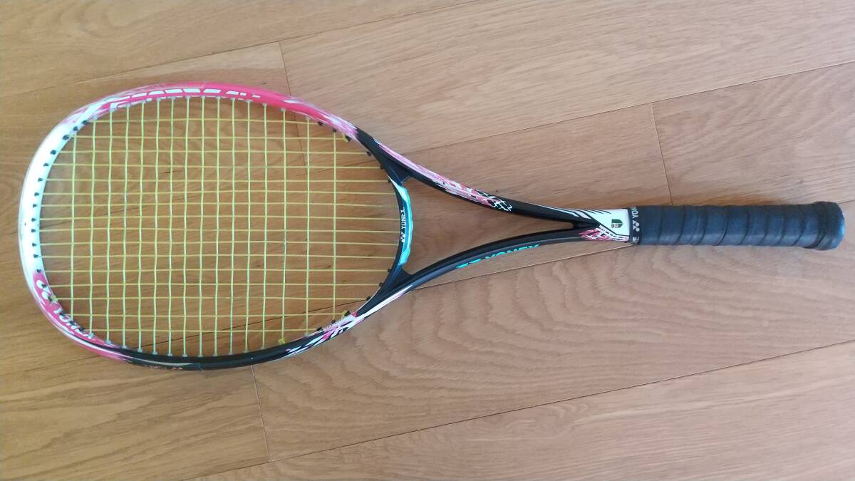 YONEX★ジオブレイク５０V　UXL1　GEO50V-604 スマッシュピンク★軟式テニスラケット★専用ラケットバッグ付★軽量ラケット_画像4