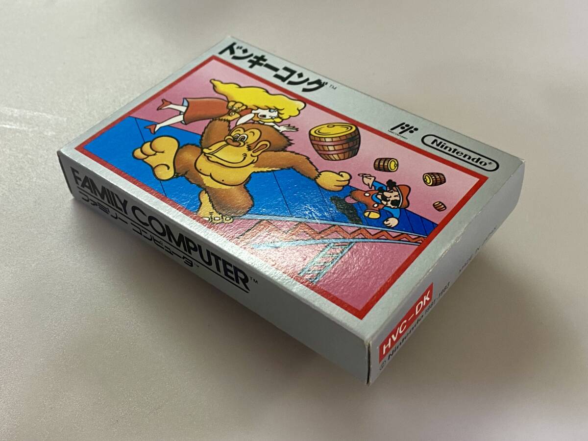 FC новый товар не использовался прекрасный товар Donkey Kong серебряный коробка FF версия коробка мнение имеется редкий товар редкость Famicom 