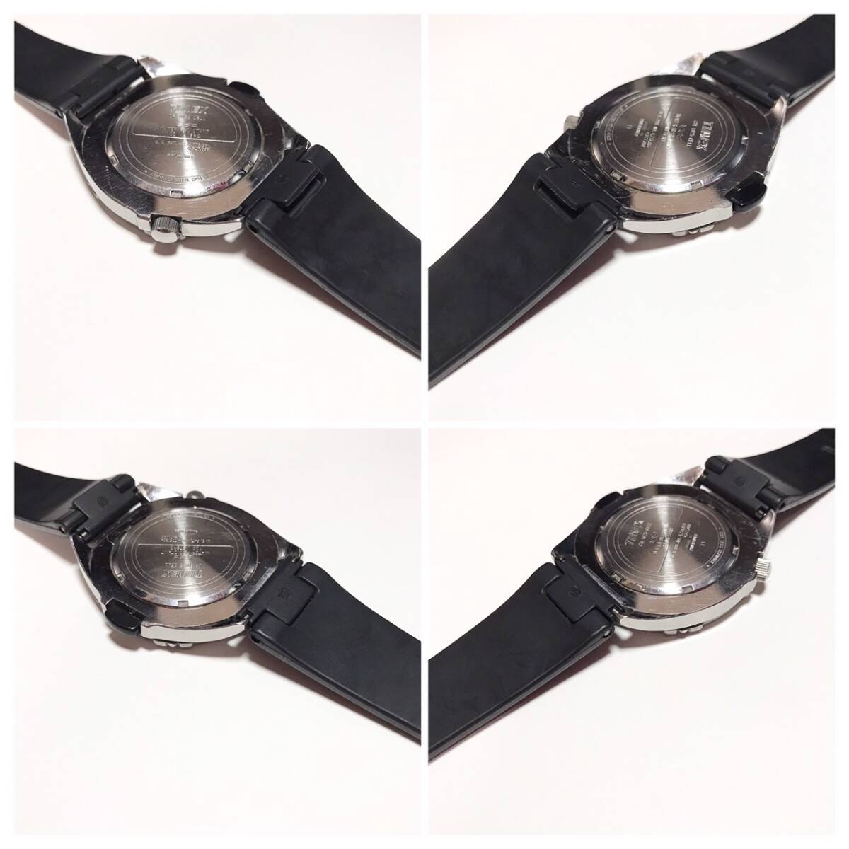 【1円】 時計 TIMEX タイメックス INDIGLO インディグロ 100M CR 1025 CELL QUARTZ クォーツ 3針 腕時計 ウォッチ 稼働品 ジャンク品_画像7