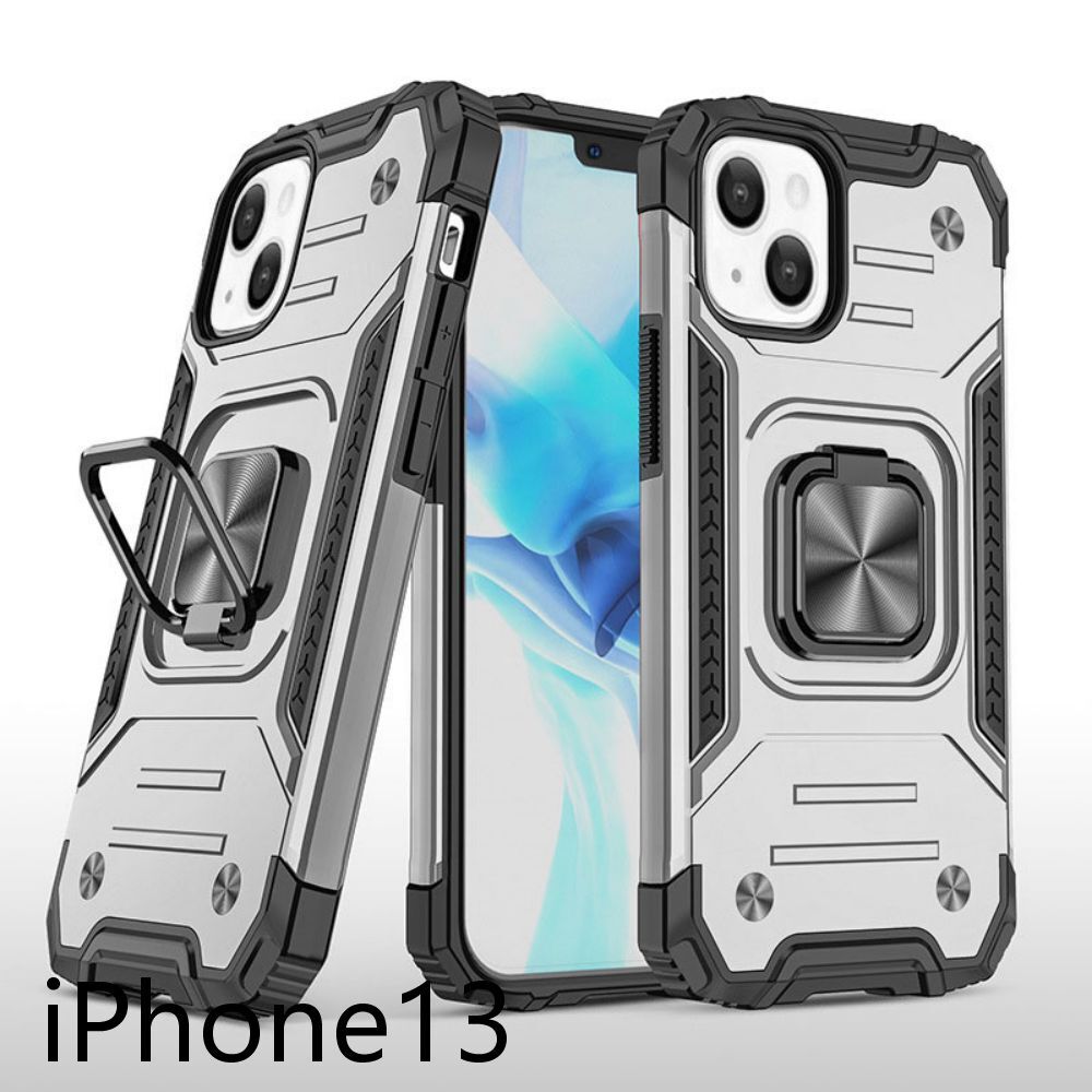 iphone13ケース カーバー TPU 可愛い　お洒落　韓国　　リング　シルバー　軽量 ケース 耐衝撃 高品質881_画像1